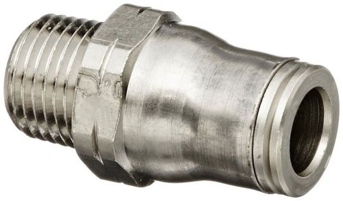Legris 3675 56 14 Nickel-Plated Brass Push-to-Connect Fitting, Inline Connector,