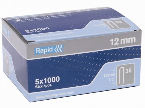 Rapid 14mm 9/16&#034; Galvanised Staples max. 6mm cable dia (5x1000) - MPN: 11886910
