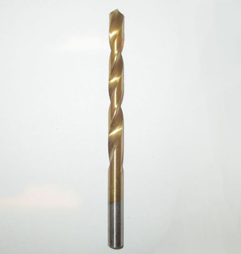 New 17/64&#034; titanium nitride high speed steel drill bit 4-1/4&#034; oal; $1 off 2nd+ for sale