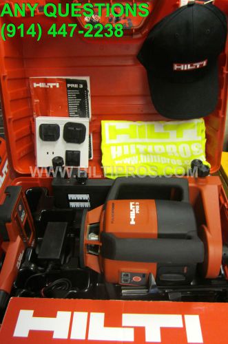 HILTI PRE 3 ROTATING LASER, MINT CONDITION, NEVER USED, FREE HAT, FAST SHIPPING