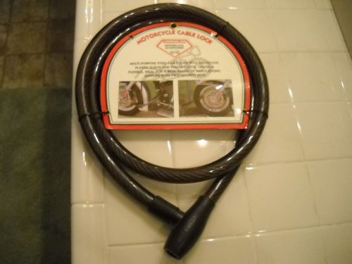 Motor Cycle Cable Lock /w six foot Cable, and Tubular Keys