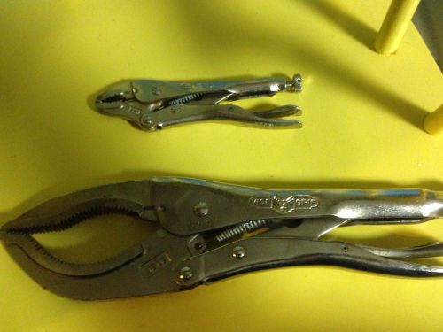 Irwin 12LC Vise Grip Locking Pliers Large Capacity And Vise Grip 5WR Small Plier