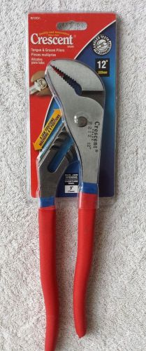 12&#034; Crescent R212CV Tongue &amp; Groove Straight Jaw Pliers Cusion Grip New In Box