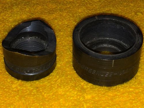 ***EXCELLENT*** GREENLEE NO 500-5179 &amp; 500-5180 KNOCKOUT PUNCH SET 1-7/32&#034; DIA