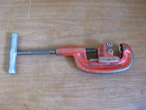 Ridgid 2A 202 Heavy Duty Wide Roll Pipe Cutter 1/8&#034;-2&#034; Capacity 32895 Used
