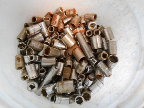 376  1/4&#034; drive sockets mixed metric &amp; american sizes  Foreign american 12 lbs