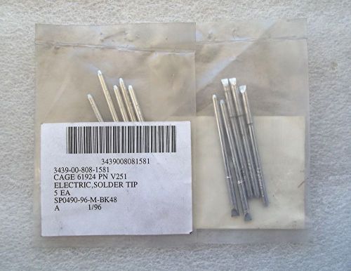 LOT of 10 Vanier V251 251 1/8&#034; Chisel Point Solder Tip (Pace 1121) FREE SHIPPING