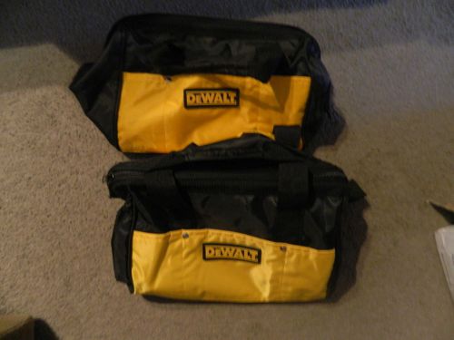 2 New Dewalt 12&#034; Tool Bag/Case For Drill, Saw, Grinder,Battery 18V 12 14 18 VOLT