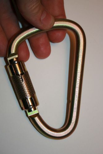 Usr small steel carabiner twist locking  41kn or 9100lb autolocking for sale