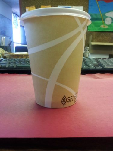 10oz DISPOSABLE PAPER COFFEE CUP WITH FLIP TOP LID ( 500 PER CASE ) ECO FRIENDLY