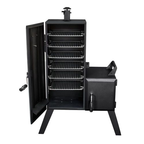 Dyna-Glo Vertical Offset 6 Shelves Food Fish Meat Charcoal Smoker - 1,175 Sq In