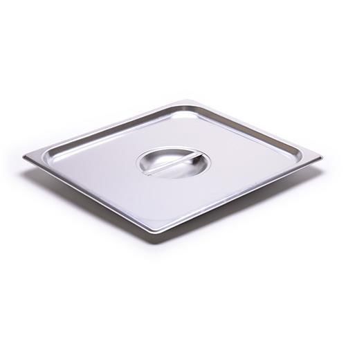 Two-third-size steam table pan solid cover 24 gauge stainless steel pan 119-174 for sale