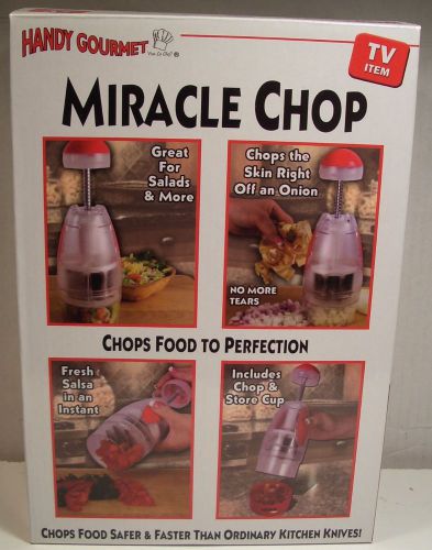HANDY GOURMET MIRACLE CHOP w CHEESE GRATER BRAND-NEW AS SEEN ON TV