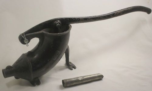 Antique no 1 cast iron sausage stuffer w/ tube tip nice for sale