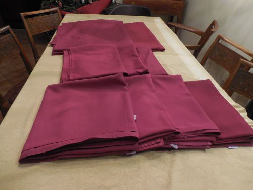 Commercial catering restaurant banquet party red/burgundy TABLECLOTHES in VGC