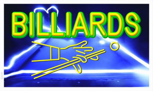 Bb309 billiards pool room banner shop sign for sale
