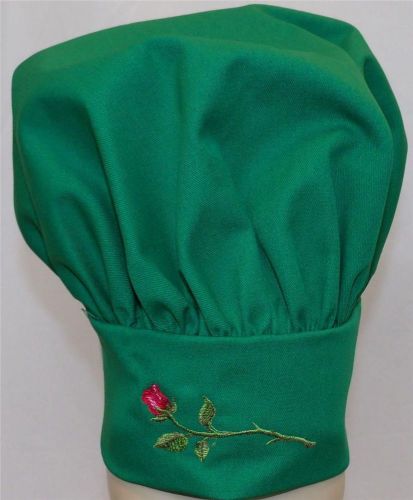 Green Long Stem Rose Child Size Embroidered Custom Monogram Adjustable Velcro