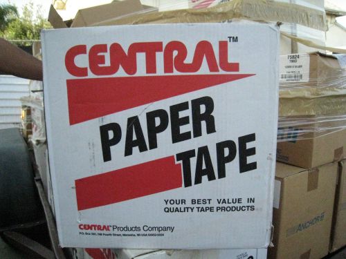 Central Natural Paper Tape 3&#034; X 600&#039; 160 - 10 Rolls Per Case 1 Pallet (30 boxes)