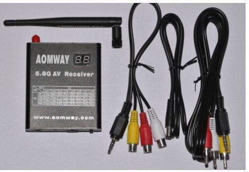 New aomway 5.8g 32ch av audio/video receiver dvr recorder w/cable fpv photo for sale