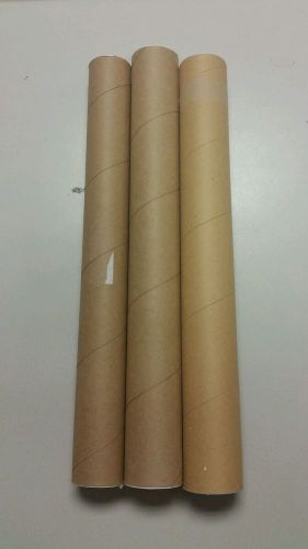 3 Used Cardboard Tubes