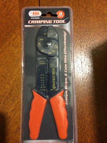 8&#034; CRIMPING TOOL, WIRE CUTTER, STRIPPER, (Illinois Industrial Tool Co.) 45820