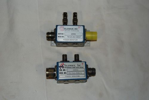 TELEWAVE POWER MONITOR MODULE LOT OF 2 VHF/UHF800/900MHZ