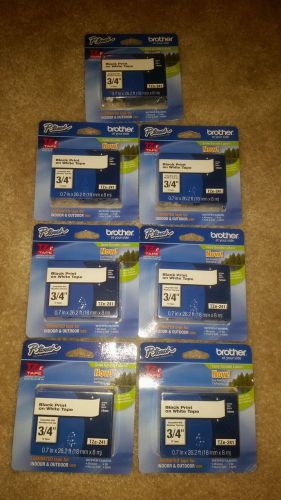 BROTHER P-TOUCH TZ-241 Lot of 7 TAPE - FREE SHIPPING