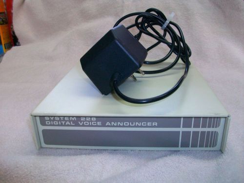Executone System 228 Digital Voice Announcer With Power Supply