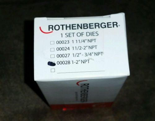 *NEW*Rothenberger/Collins 00028 1&#034;-2&#034; Dies classic 22a