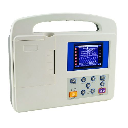1 Channel 12 Leads 3.5&#034; Color LCD Digital Electrocardiograph ECG EKG Machine New