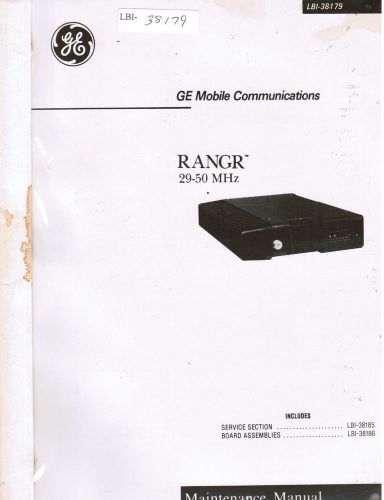 GE Manual #LBI- 38179 Rangr 29-50 MHz