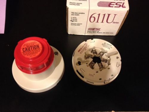 ESL 611U photoelectric smoke detector and Base