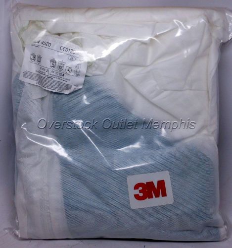 New 3m™ protective coverall 4520-blk-2xl single white/green with hood for sale