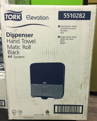 NEW IN BOX! TORK ELEVATION DISPENSER, HAND TOWEL MATIC ROLL BLACK H1 SYSTEM