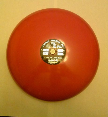 Kobishi america inc. 24 vdc fire alarm bell for sale