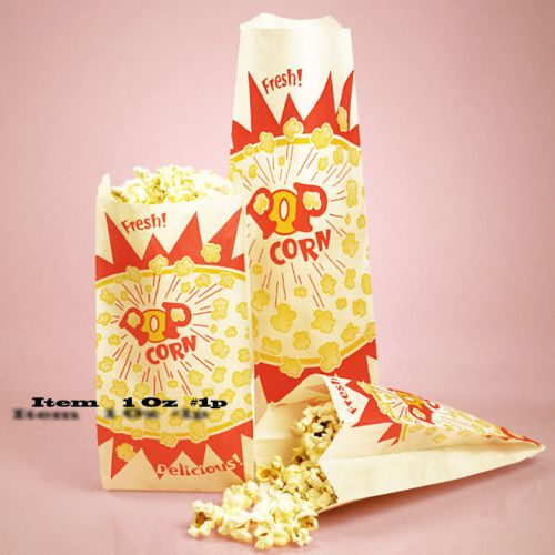 POPCORN BAGS 100 Pcs.  1 OUNCE ,PARTIES HOME MOVIE ITEMS # 1P
