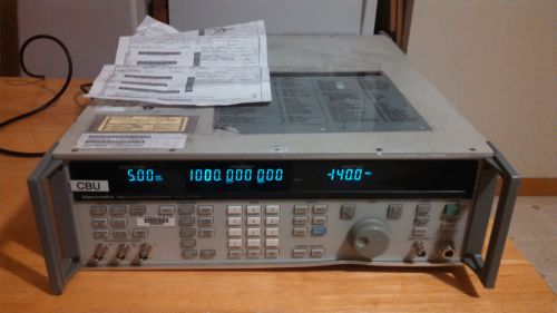 Gigatronics 6082A RF Signal Generator Sweep 0.1MHz to 2112MHz Fluke Powers Up