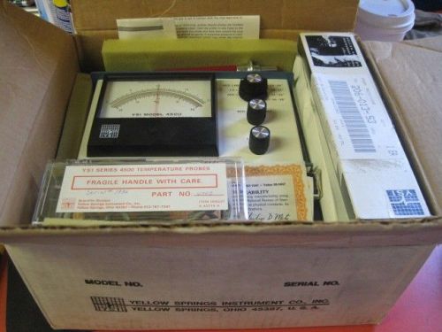 YSI 45CU Spectrophotometer Cuvette Thermometer Series 4500 709A 701 Probes w Box