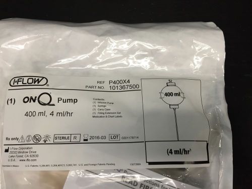 I -flow onq pump 400 cc, 4 cc/hr for sale