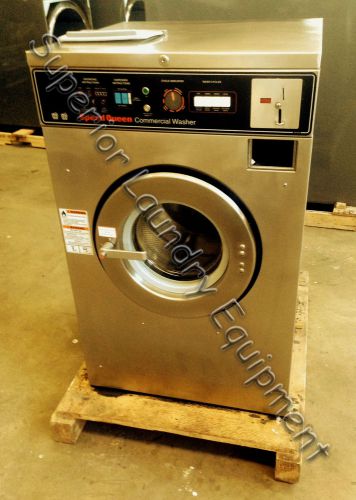 Speed queen front load 18lb sc18md2 washer, 220v, 3ph, coin, reconditioned for sale