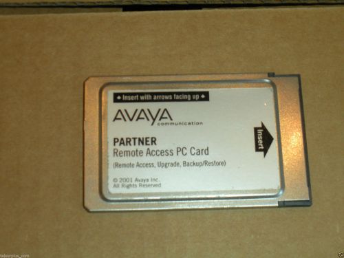 Avaya Partner Remote Access Backup/restore PC Card