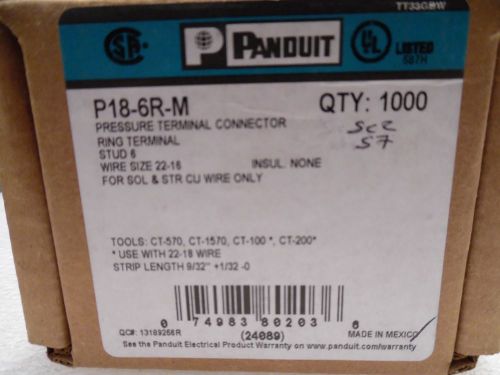 Panduit d14-250-m female disconnect, 16 – 14 awg, .250 x .032 tab size, nib 1000 for sale