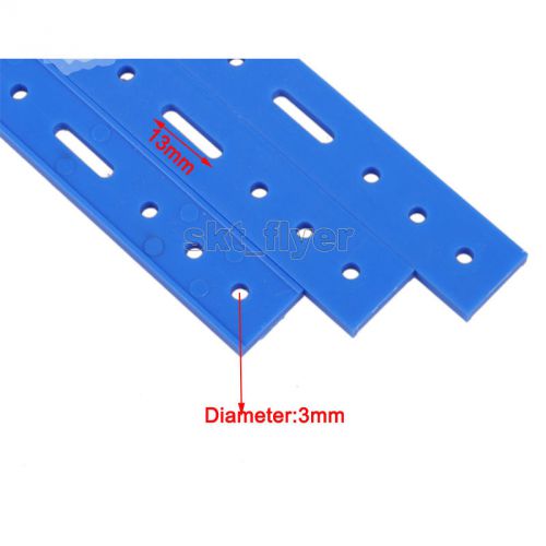 5pcs plastic connect strip 204*3mm fixed rod frame for diy robotic car model toy for sale