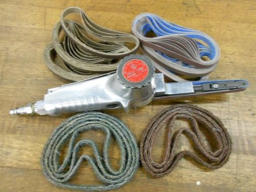 Belton b-10a pneumatic belt sander with sanding belts for sale
