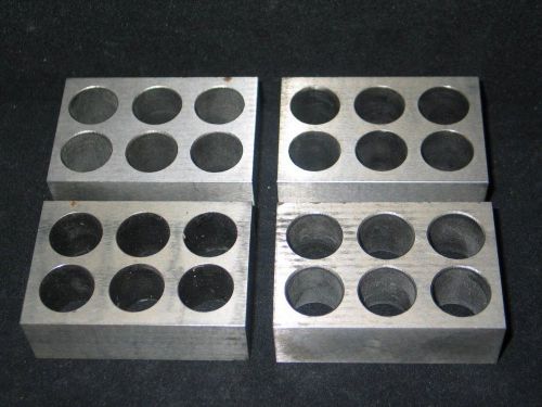 4 Machinist Metalworking Toolworking 3-2-1 Sine Bars 3/4&#034; Size Openings READY!