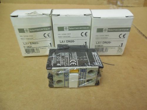 Telemecanique Contact Block LA1DN20 Lot of 3 New