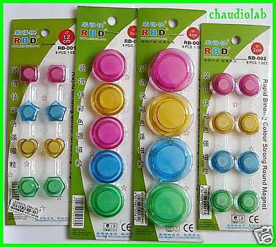 4 Sets 25 Pcs Colourful Magnetic Button #2708