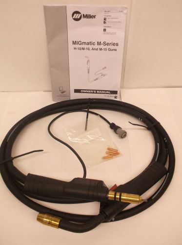 MILLER 169591 12 ft Mig Welding Gun Torch M-15 0.30-.035 FREE SHIP (B40)