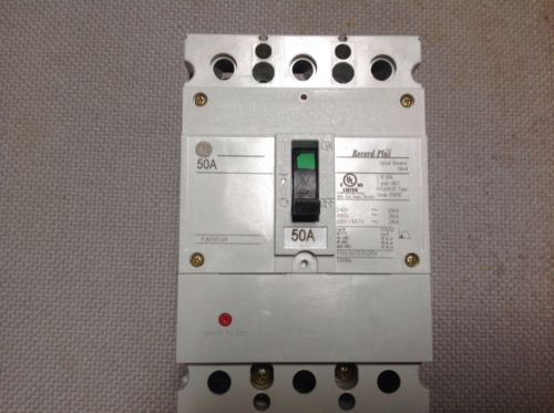 GE FBN36TE050RV FBN BRAND NEW 3Pole, 50Amps, 480Volt w/ Mounting Cylinders