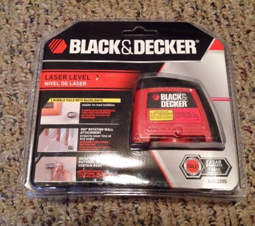 Black &amp; Decker BDL220S Laser Level New In Sealed Package ships Free!!!